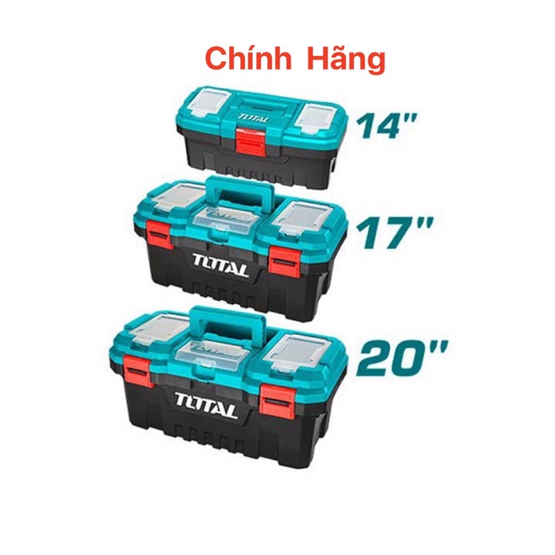 ĐỒ NGHỀ TOTAL Bộ 3 hộp nhựa đựng công cụ khóa nhựa TPBXK0031 (Cam kết Chính Hãng 100%)