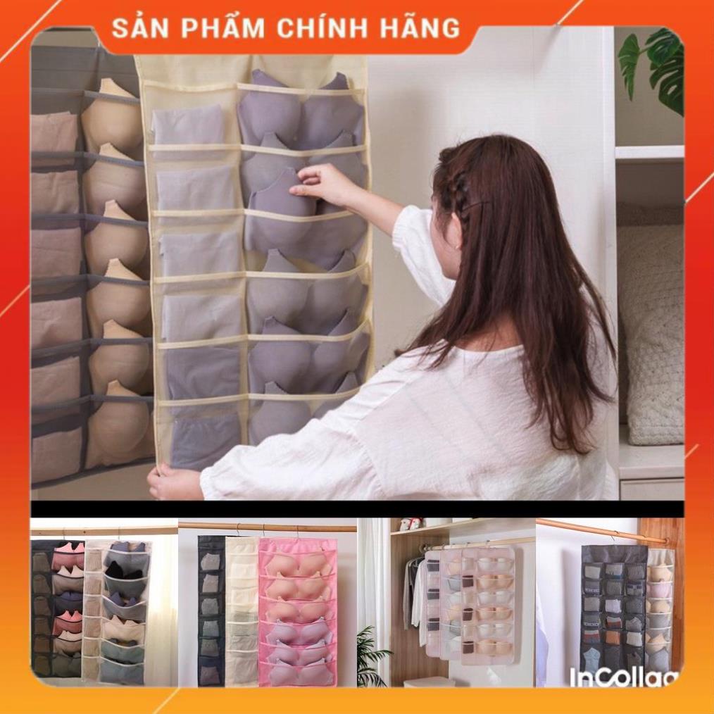 Túi treo đồ lót ,tất 2 mặt 30 ngăn tiện dụng