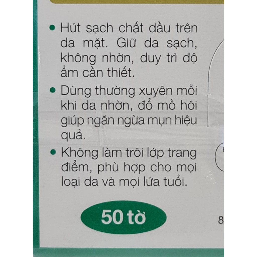 Hộp 50 Tờ Phim Thấm Dầu Acnes Oil Remover Film