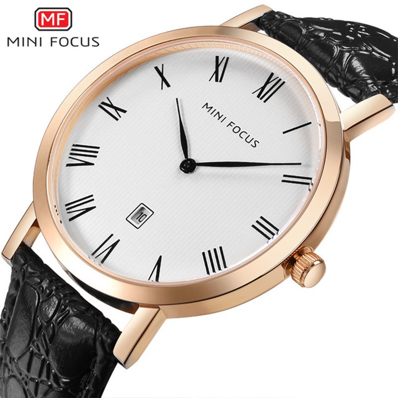Đồng Hồ Đeo Tay Nam MINIFOCUS Dây Da Thật Sang Trọng