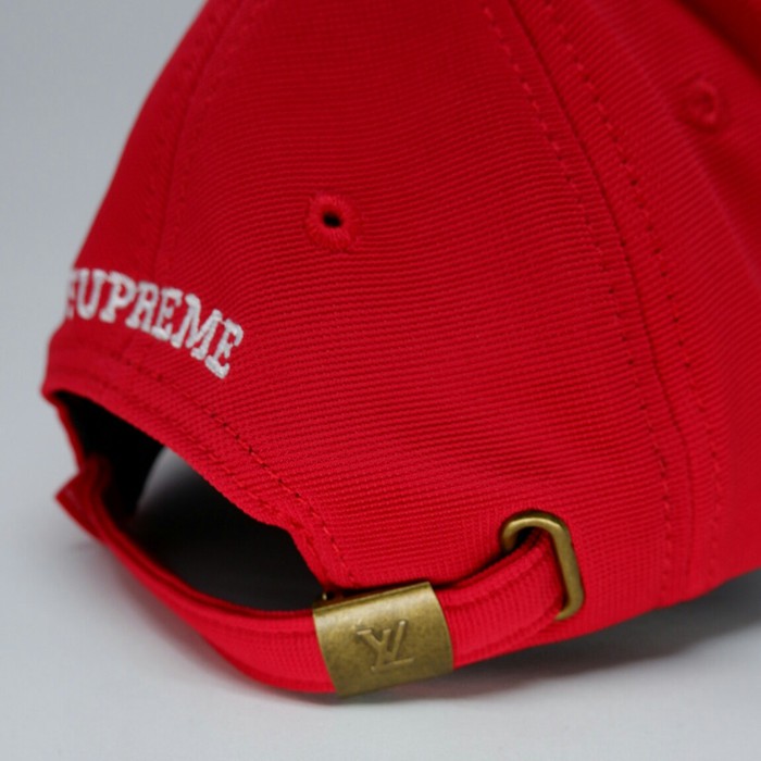 Mũ Lưỡi Trai Màu Đen In Logo Supreme Lv Thời Trang Cá Tính