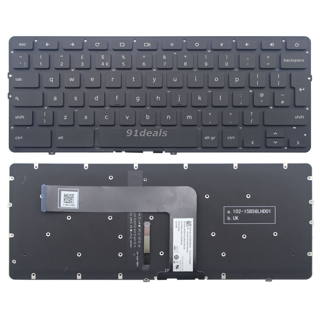 Bàn Phím Laptop Dell Chromebook 13 7310 có đèn