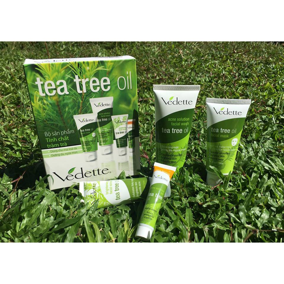 Sữa Rửa Mặt Tràm Trà 100ml Tea Tree Oil VEDETTE - SÁNG DA VÀ NGỪA MỤN