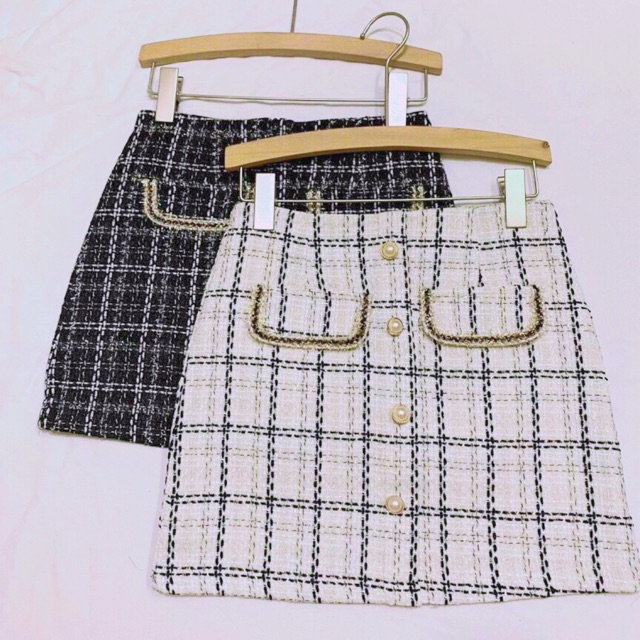 Chân váy dạ 2 màu đủ size S M L có quần trong [Ảnh Thật ]
