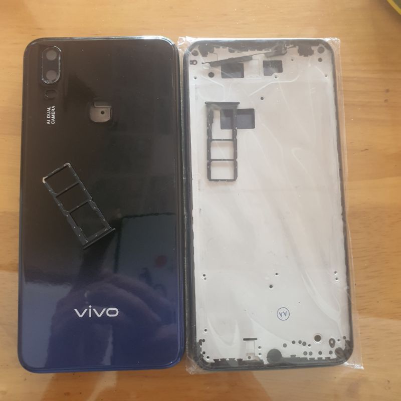 Vỏ vivo y11 bộ có khay sim sườn kính camera