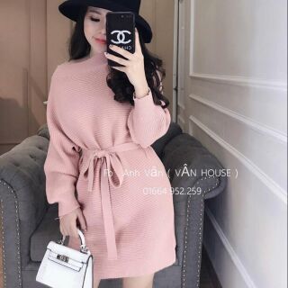 MITI_STORE_ VÁY LEN LỆCH VAI CÁNH DƠI !!!!
