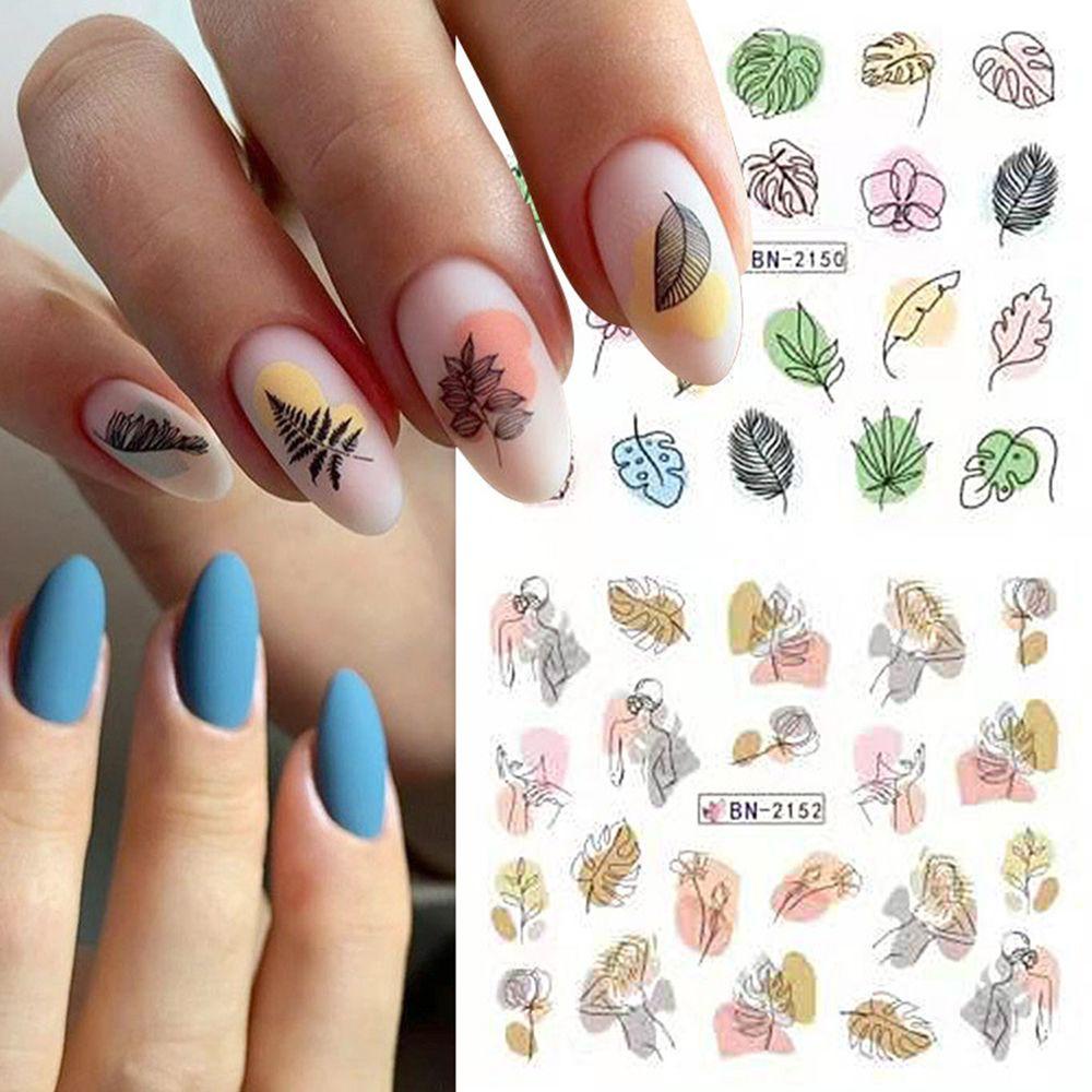 Sticker Họa Tiết Hoa Anh Đào 12 Trong 1 Để Trang Trí Móng