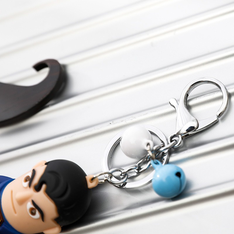 Móc Khóa phát sáng đèn led SUPERMAN Có Nhạc Có Đèn 3 trong 1 phong cách độc đáo cá tính