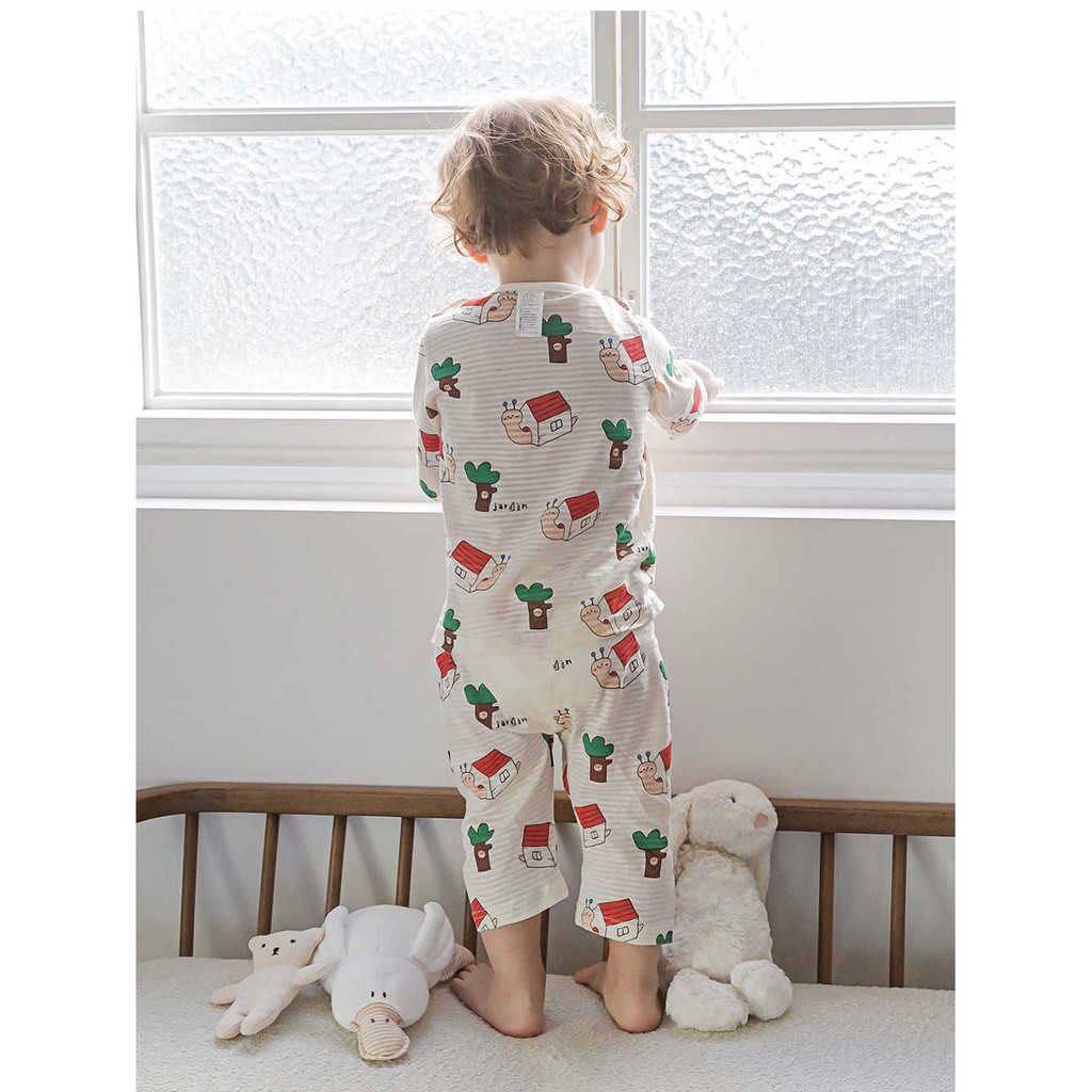 BỘ LỬNG CAO CẤP BÉ TRAI CỦA HÃNG CORDII, CHẤT COTTON GIẤY ORGANIC, MẪU NHÀ SÂU