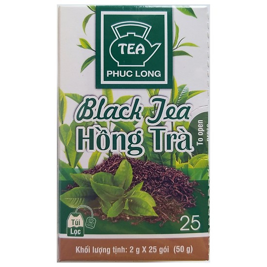Hồng Trà túi lọc Phúc Long 50g