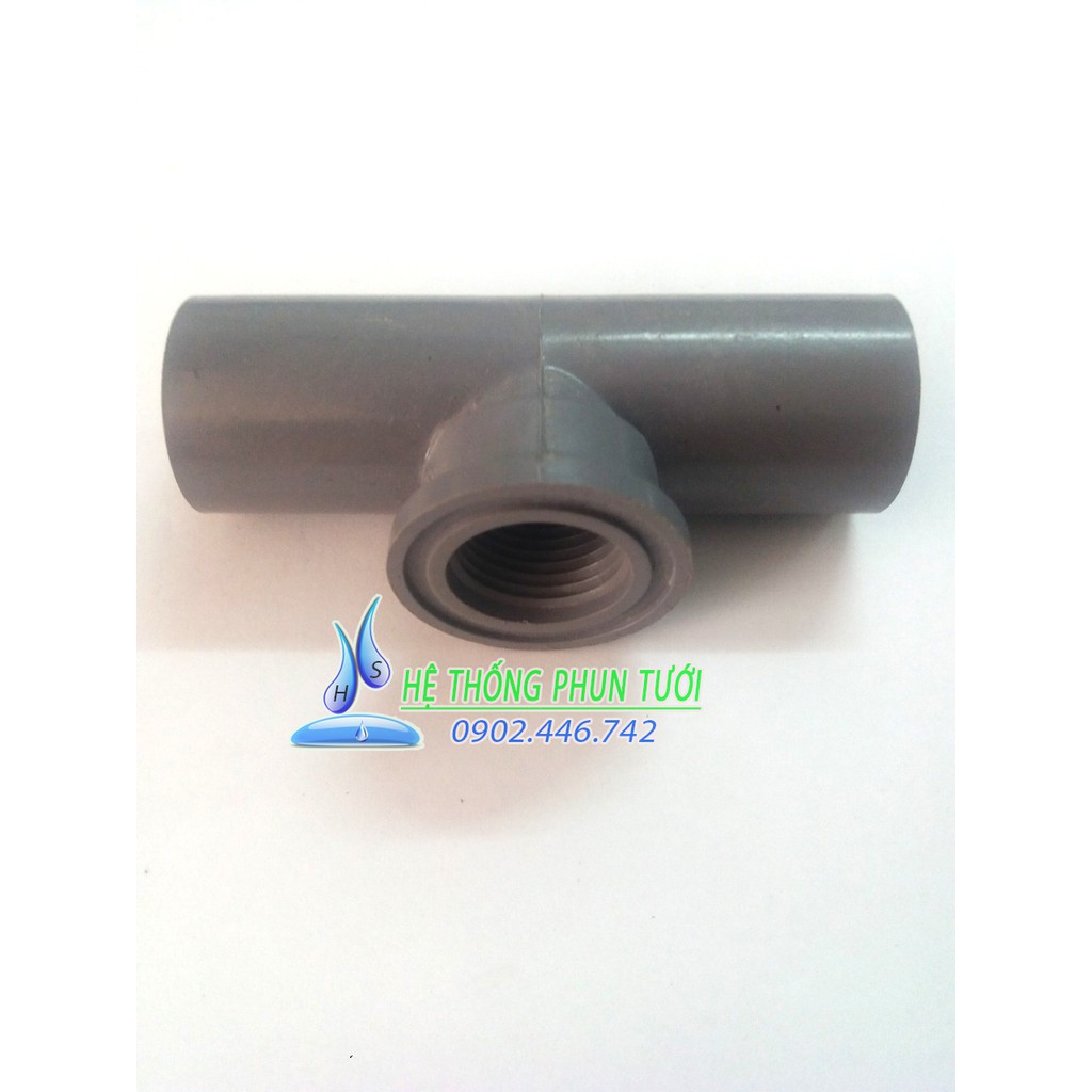 T nhựa PVC ren trong ống 21