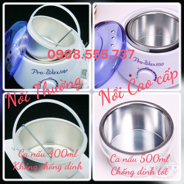 Nồi nấu sáp wax nóng Pro Wax 100 tặng vòng đệm giấy Loại Cao cấp | BigBuy360 - bigbuy360.vn