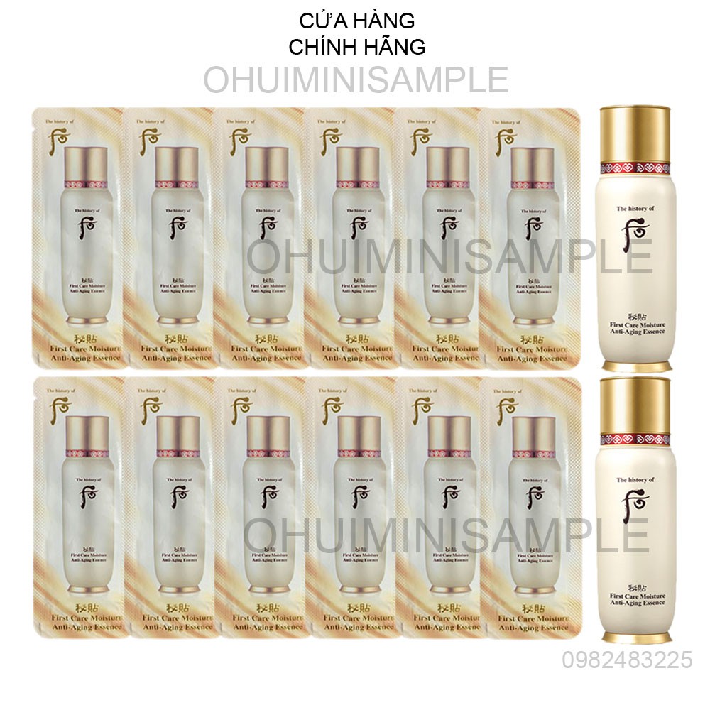 Gói Tinh Chất Khởi Nguồn Nhau Thai Cừu Sáng Hồng Tươi Trẻ Tái Tạo Da Whoo Bicheop First Care Anti - Aging Essence 1Ml