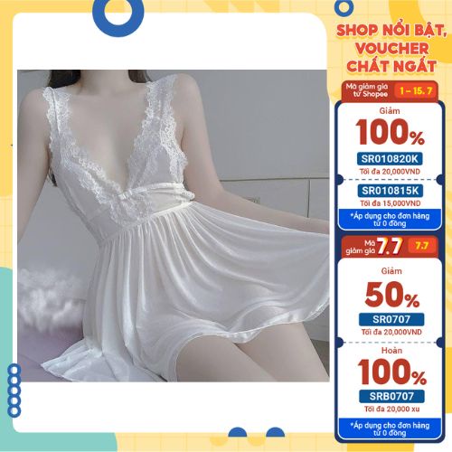 Đồ ngủ sexy,váy ngủ sexy voan mềm kèm quần chip hàng quảng châu cao cấp