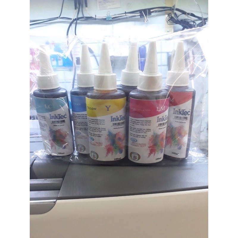 Bộ 5  màu mực inktec