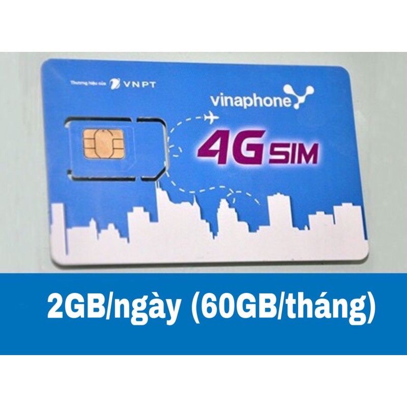 [RẺ VÔ ĐỊCH] Sim 4G Vina VD89,Fhappy 2GB/ngày (60GB/tháng) Miễn phí từ 6 tháng đến 12 tháng