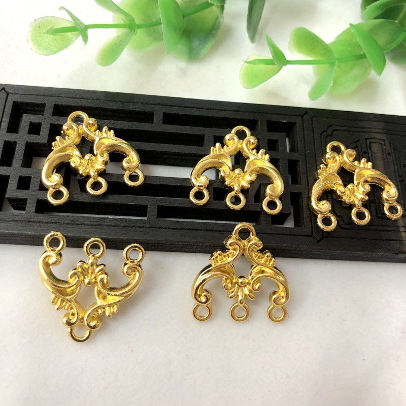 [Nguyên liệu làm trâm, phụ kiên tóc] 1 phiến đúc treo 16*23mm