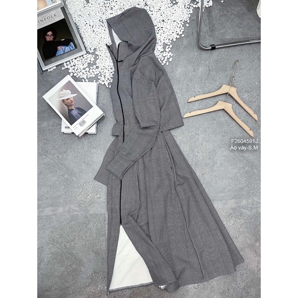 Áo khoác có nón tay dài jean 0823 thaotranshop90