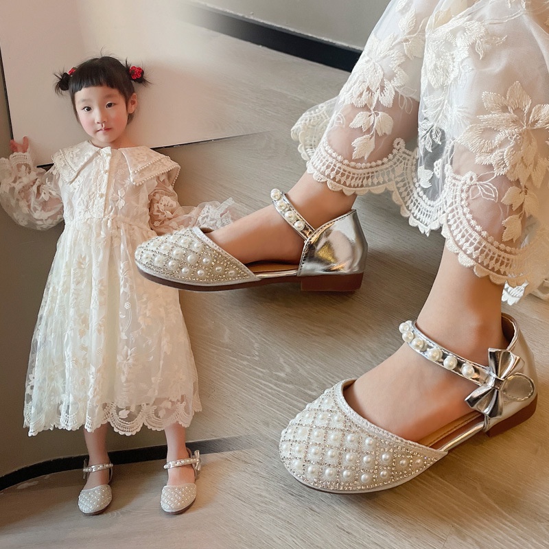 Giày Búp Bê Công Chúa Cho Bé Gái Từ 1 Tuổi Đến 12 Tuổi Đính Ngọc Lóng Lánh Hàng Quảng Châu Cao Cấp