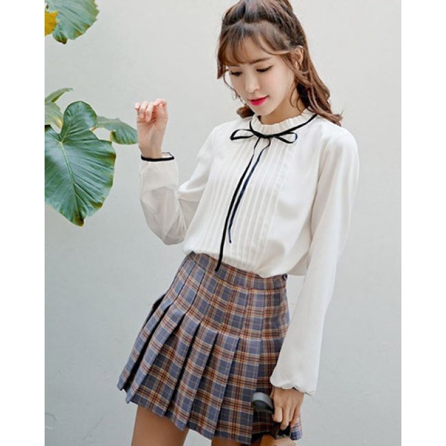 Áo Kiểu Xếp Ly Mặt Trước Alice