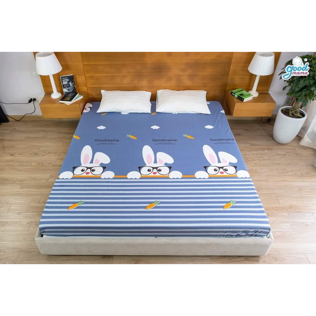 Ga chống thấm cao cấp Goodmama chính hãng, Drap giường cho bé nằm trực tiếp không nóng bí, dễ dàng vệ sinh | BigBuy360 - bigbuy360.vn