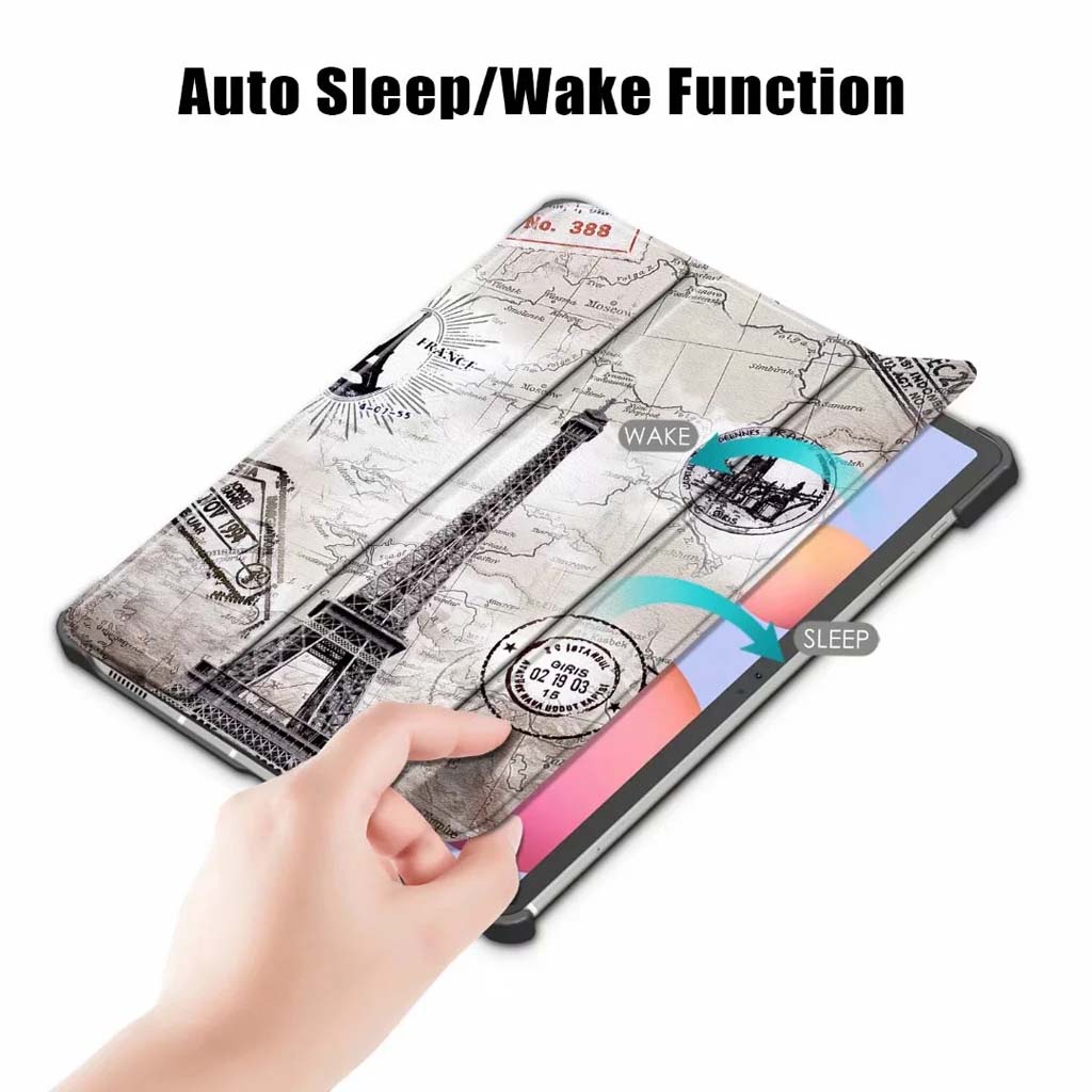 Bao da máy tính bảng PU mềm có thể điều chỉnh cho Samsung Tab S7 FE T730 T735 T736 T7