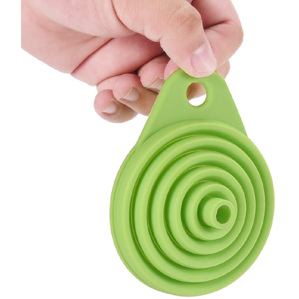 Phễu silicone có thể gấp gọn linh hoạt tiện dụng cho nhà bếp