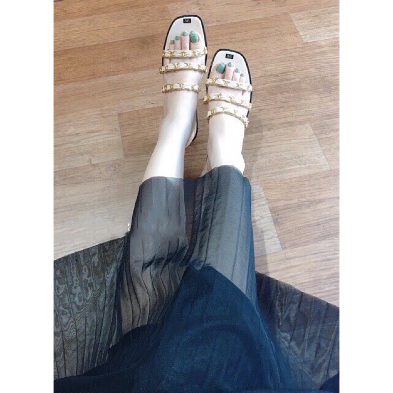 dép lê bản ngang 3 quai siêu hót