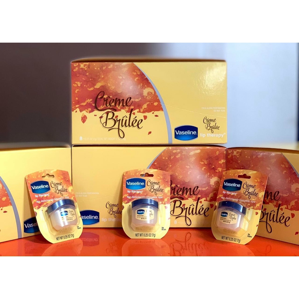 Combo 2 Sáp dưỡng môi Vaseline Hương bơ và cacao 7g