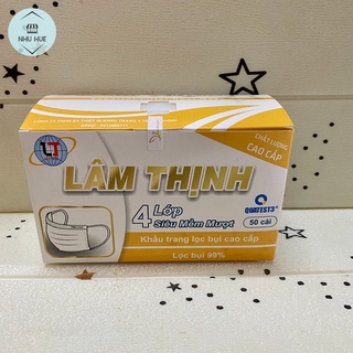 Khẩu trang y tế 4 lớp Lâm Thịnh (hộp 50 cái)