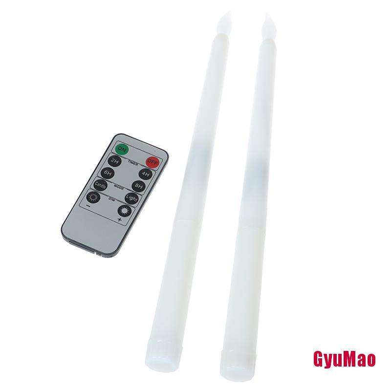 [Rrxgumo] Đèn LED Nến LED Màu Vàng Điều Khiển Từ Xa Bằng Nhựa HDY