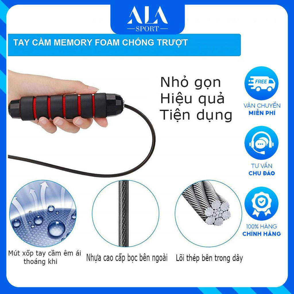 Dây Nhảy Tập Thể Dục, Dây Nhảy MUAY, BOXING Sợi dây Lõi Thép Cao Cấp 2,7m Siêu Rẻ Siêu Bền Có Thể Cắt Bớt Dây TT04