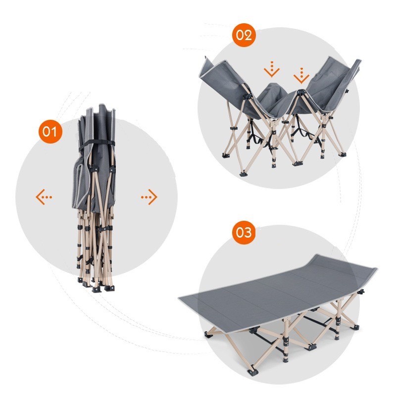 Giường gấp văn phòng siêu bền, dành cho văn phòng ngủ trưa gấp gọn 67x180cm smart_homehome RE0203