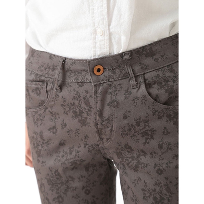 Quần Kaki Skinny EARTH Music&Ecology Hàng Xuất Dư Nhật Xịn Cao Cấp Dáng Ôm Chất Siêu Mịn Đẹp Hoa Xám