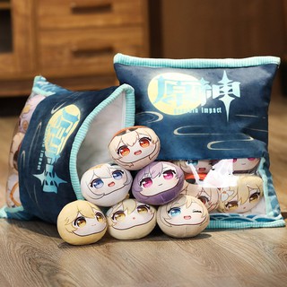 ( ORDER ) Túi Gối mochi GENSHIN IMPACT in hình anime chibi quà tặng xinh xắn dễ thương