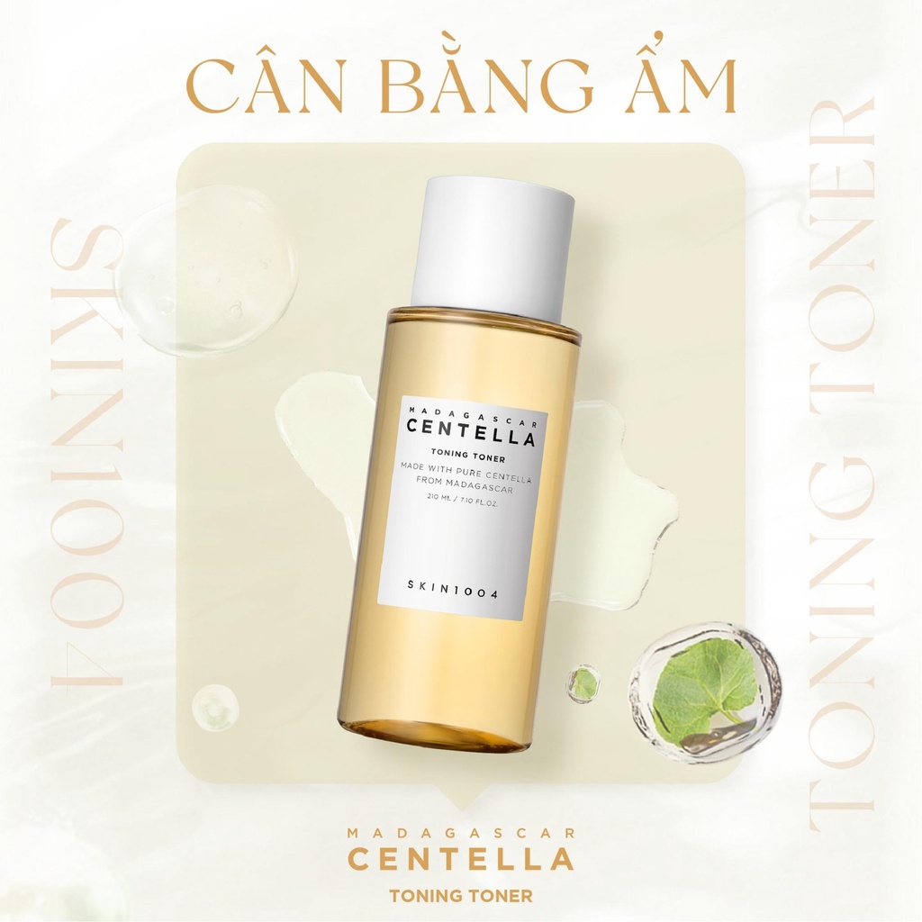 Nước Hoa Hồng Skin1004 Toner Madagascar Centella Toning Rau Má Dịu Nhẹ 210ml