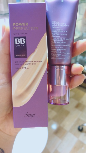 Kem nền che khuyết điểm kiềm dầu trang điểm đa năng BB Cream Power Perfection Hàn Quốc The Face Shop 20g SPF37 PA++ | BigBuy360 - bigbuy360.vn