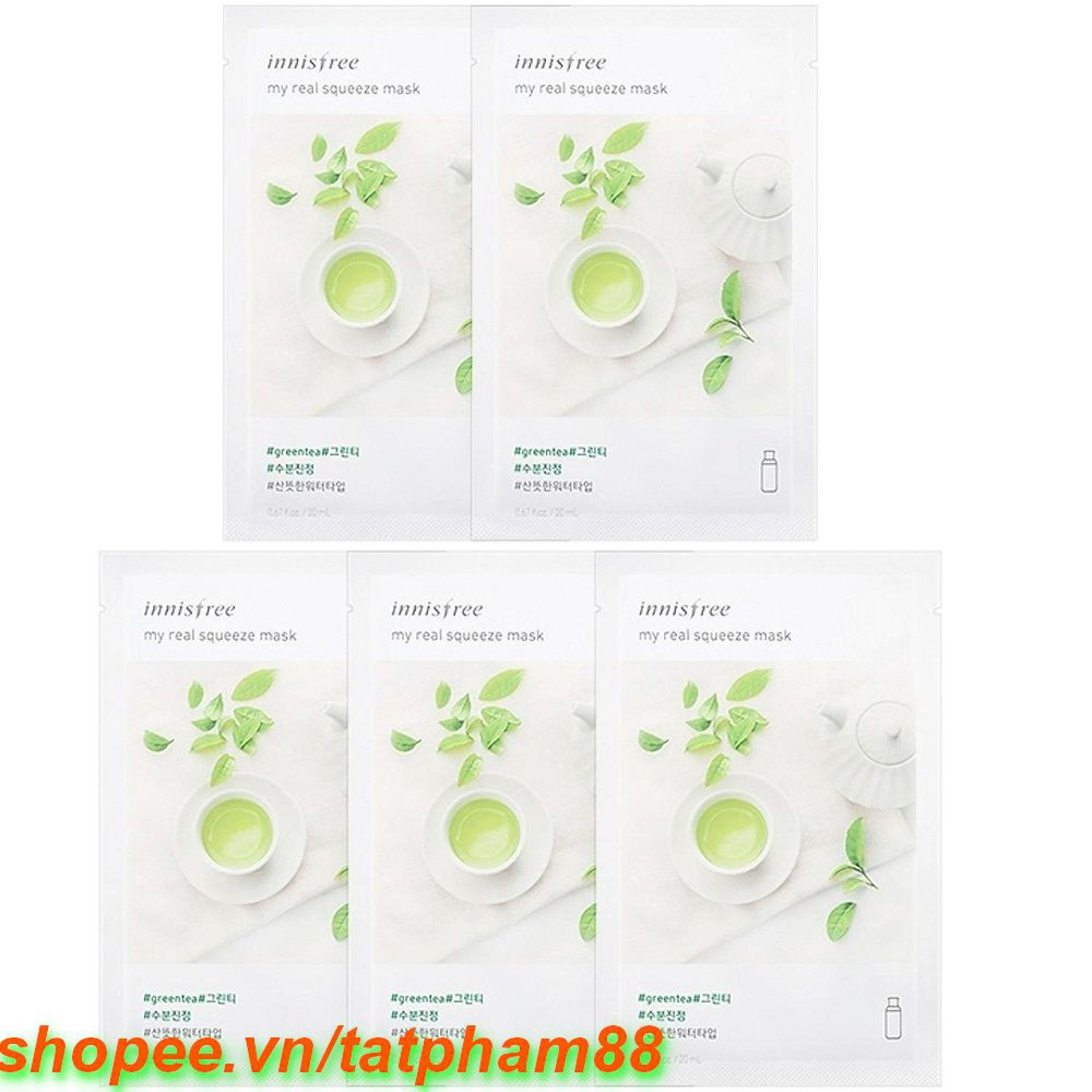 Mặt Nạ Trà Xanh Innisfree My Real Squeeze Mask Green Tea, tatpham88 Uy Tín Từ Chất Lượng.