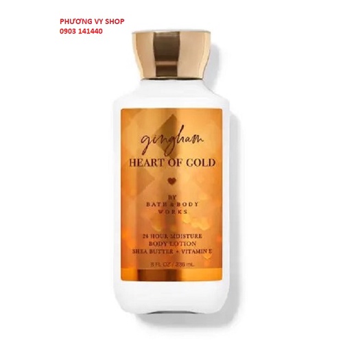 Sữa dưỡng thể hương nước hoa BBW GINGHAM HEART OF GOLD