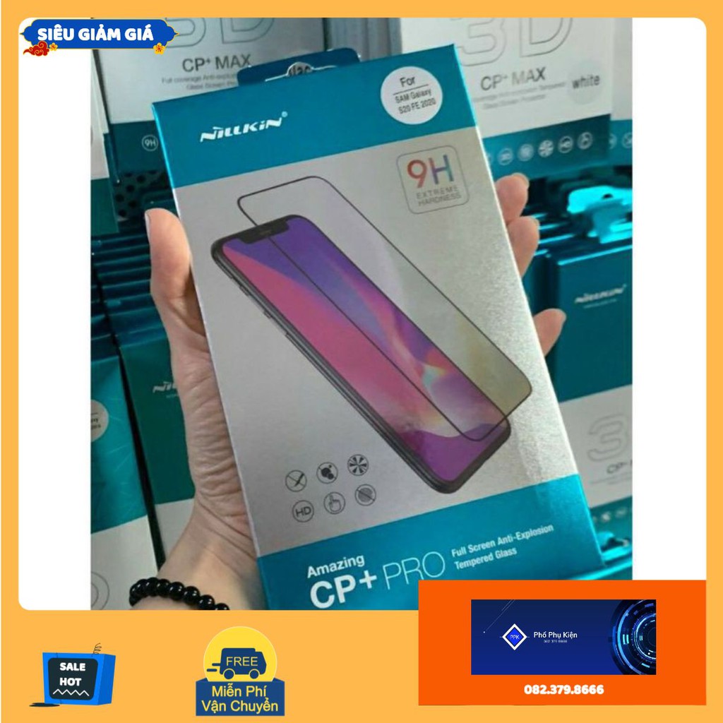 Kính cường lực Nillkin CP+ Pro cho Samsung S23 plus s22 S21 Plus S20 FE S21 Fe s10 note 10 lite Full màn hình chính hãng