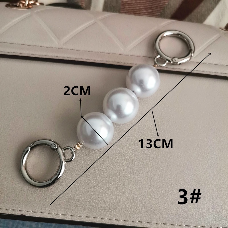 Dây Xích Ngọc Trai Giả Nối Dài Túi Đeo Vai Tiện Dụng