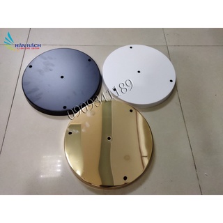 Đế ốp đèn thả 3 lỗ tròn dùng cho bộ thả 3 đèn - Đen/Trắng/Đồng