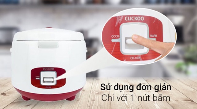 [Mã 273ELHA100K0 hoàn 7% đơn 500K] Nồi cuckoo 1,8L Cr-1055/ cr-1065