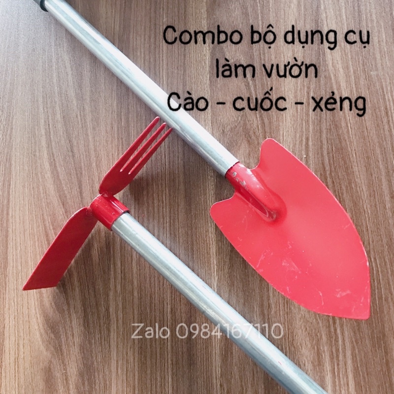 Combo Dụng Cụ Làm Vườn Đa Chức Năng Cào cuốc- xới