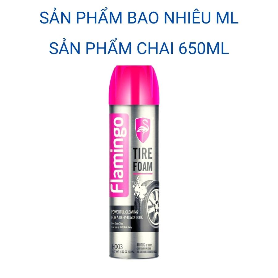Dưỡng lốp ô tô bảo vệ phục hồi lốp đen như mới xịt bóng lốp ô tô xe máy Flamingo Mitauto