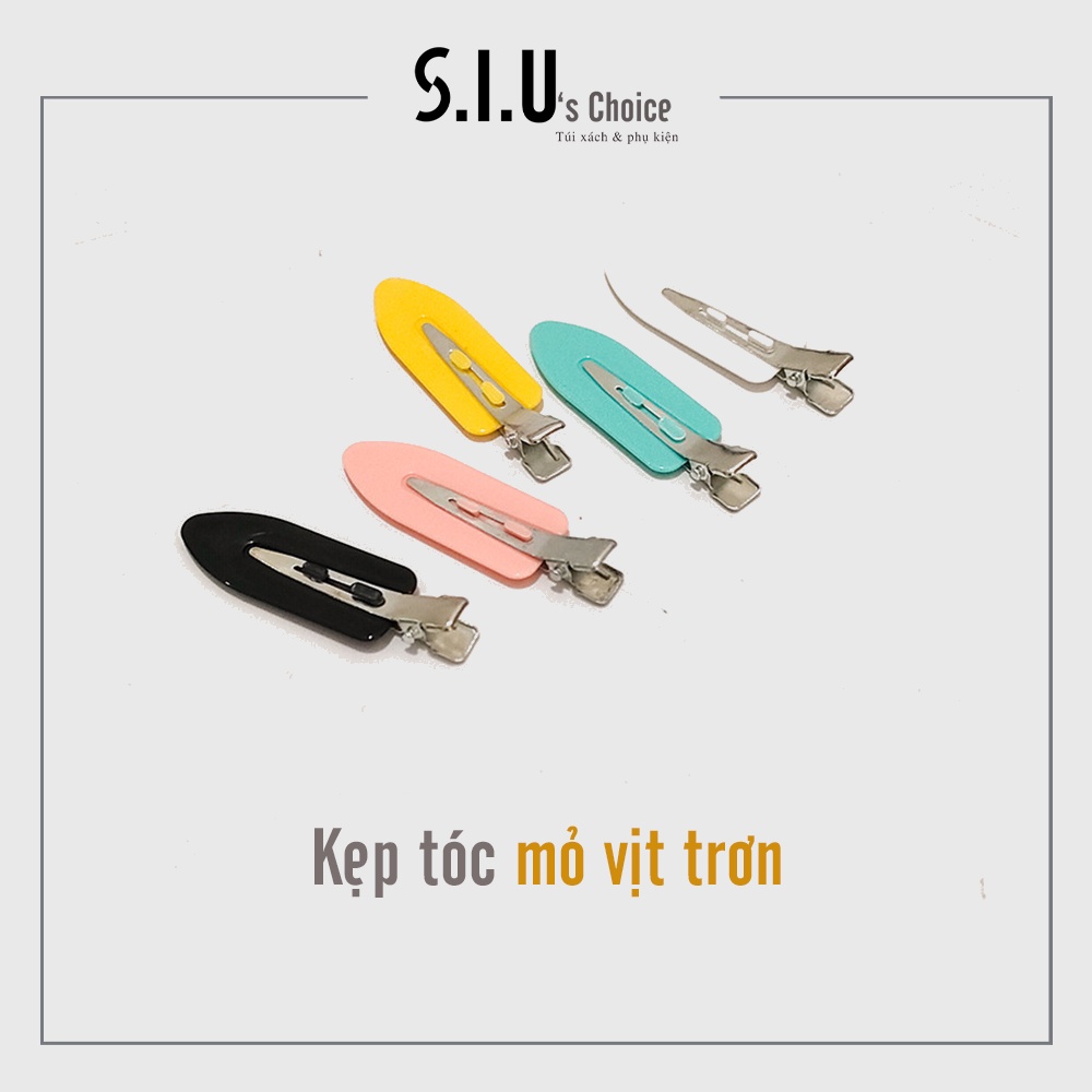 Kẹp tóc mỏ vịt Siu's Choice trơn không đường may phong cách hàn quốc - SIUPK32
