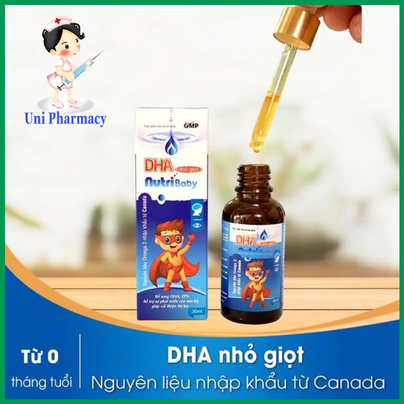 (CHÍNH HÃNG) DHA nhỏ giọt-bổ sung DHA cho trẻ từ 0 tháng tuổi DHA Nutribaby