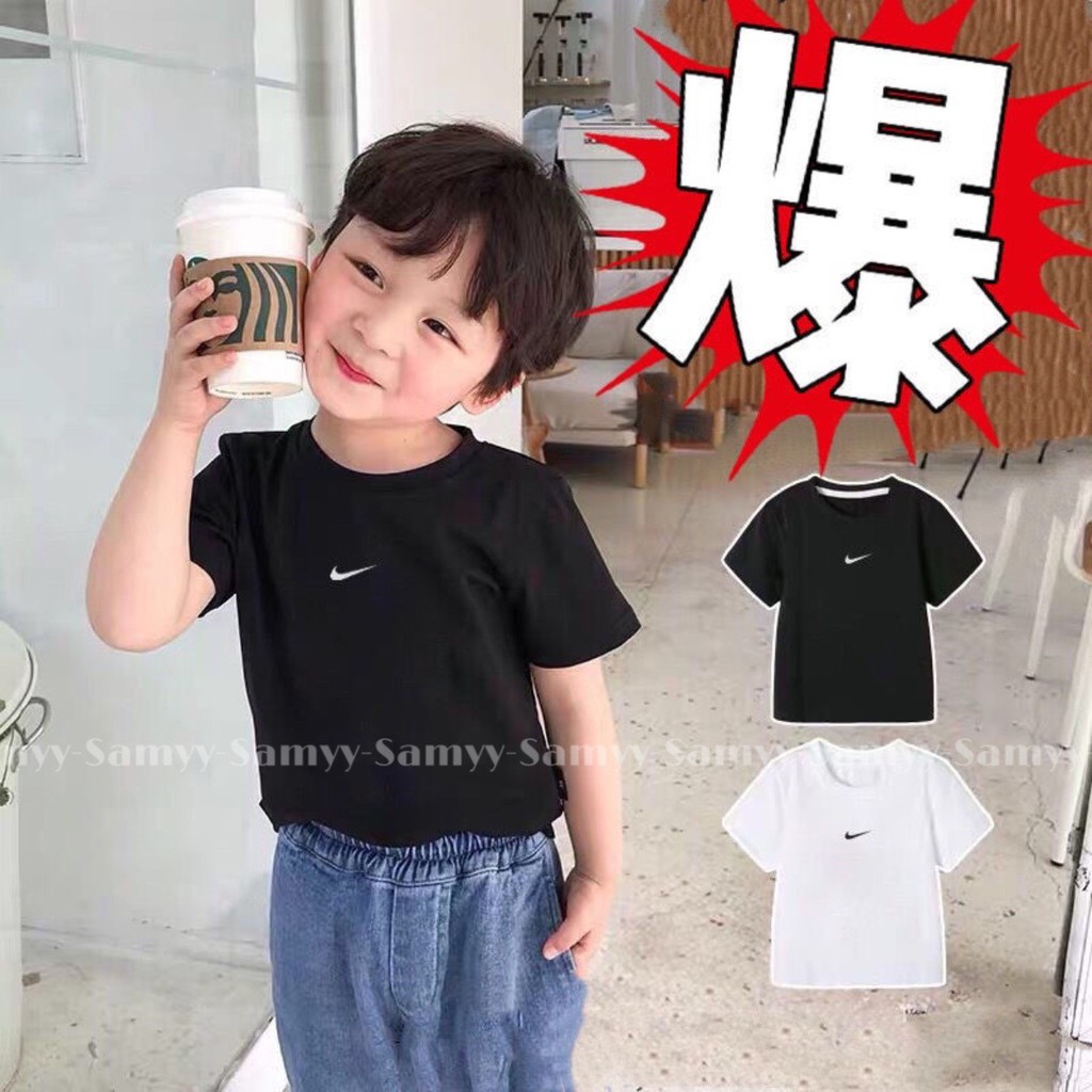 Áo thun tay lỡ NI_KE cho bé &amp; Gia đình , áo thun nam nữ unisex ,Samy_vn