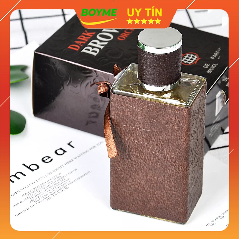 Nước Hoa Nam Cao Cấp Thơm Lâu Nam Tính Darkbrown Hương Thơm Mạnh Mẽ, Cuốn Hút, Lưu Hương 10h, Khiến Nàng Không Nỡ Rời Xa