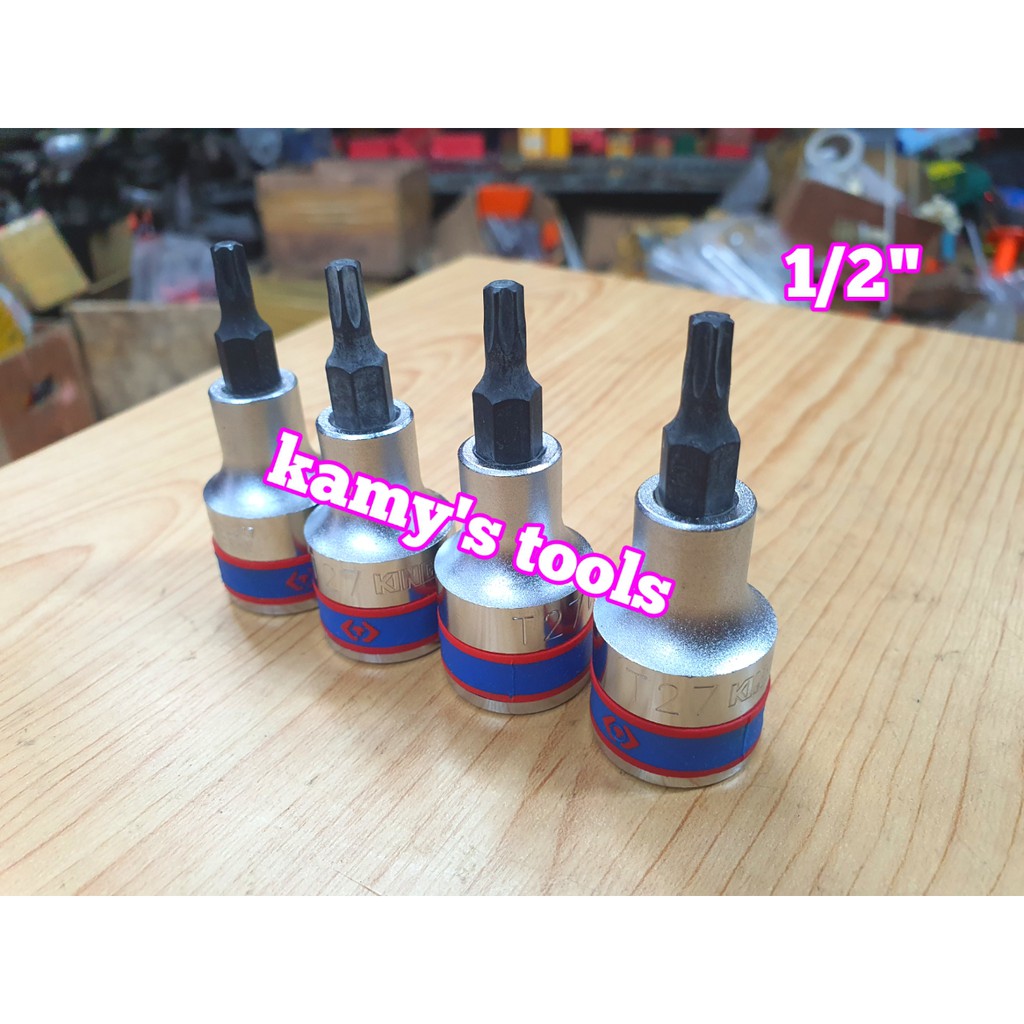 Đầu tuýp khẩu 1/2 lú đầu bông sao Kingtony model 4023 T20-T70